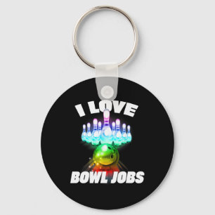 Ik hou van bowl banen gay regenboog matchen team b sleutelhanger