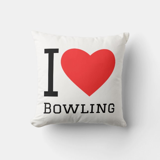 Ik hou van bowlen kussen (Voorkant)