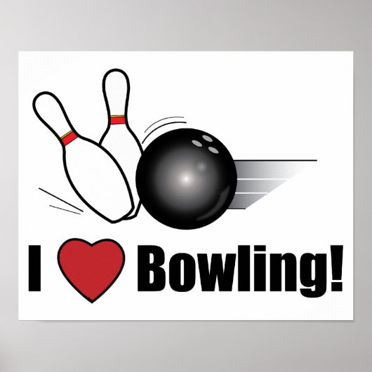 Ik hou van Bowling! Poster (Voorkant)