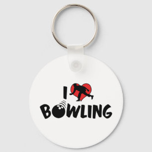 Ik Hou Van Bowling Sleutelhanger