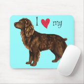 Ik hou van Boykin Spaniel Muismat (Met muis)