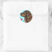 Ik hou van Boykin Spaniel Ronde Sticker (Tas)