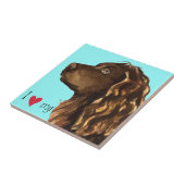 Ik hou van Boykin Spaniel Tegeltje (Zijkant)