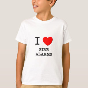 Ik hou van brandalarm t-shirt
