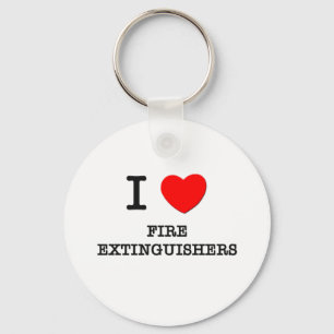 Ik hou van brandblusapparaten sleutelhanger