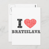 Ik hou van Bratislava Briefkaart (Voorkant / Achterkant)