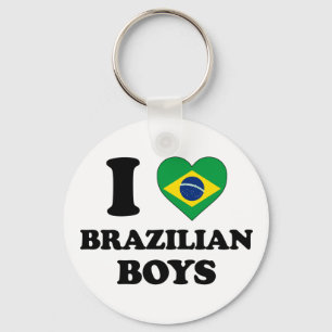 Ik hou van Braziliaanse jongens Sleutelhanger