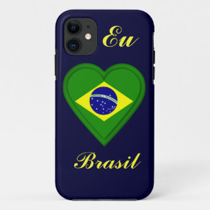 Ik hou van Brazilië - EU amo Brasil - in het Portu iPhone 11 Hoesje