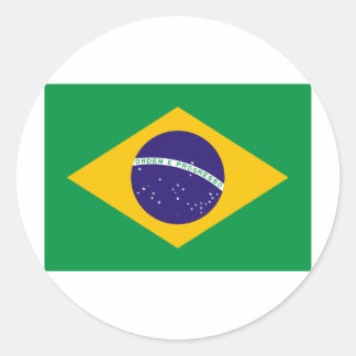 Ik hou van Brazilië Ronde Sticker