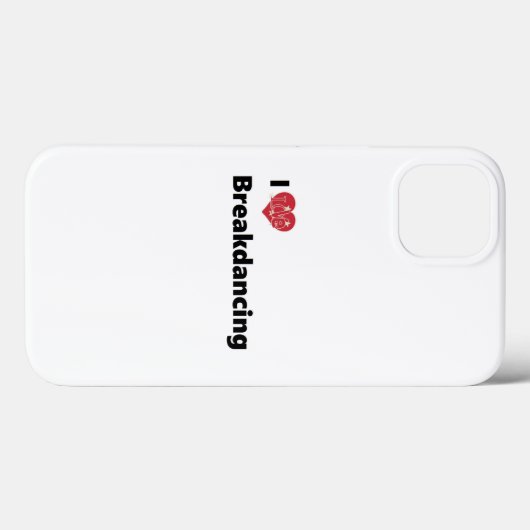 Ik hou van Breakdansen Case-Mate iPhone Case (Achterkant (horizontaal))