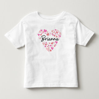 Ik hou van Brianna - harten voor Brianna Kinder Shirts
