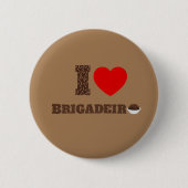Ik hou van Brigadeiro Ronde Button 5,7 Cm (Voorkant)