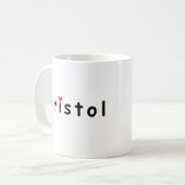 Ik hou van Bristol Koffiemok (Voorkant links)