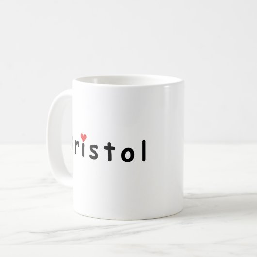 Ik hou van Bristol Koffiemok (Voorkant links)