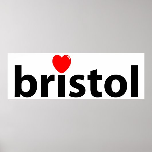 Ik hou van Bristol Poster (Voorkant)