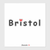 Ik hou van Bristol Sticker (Vel)