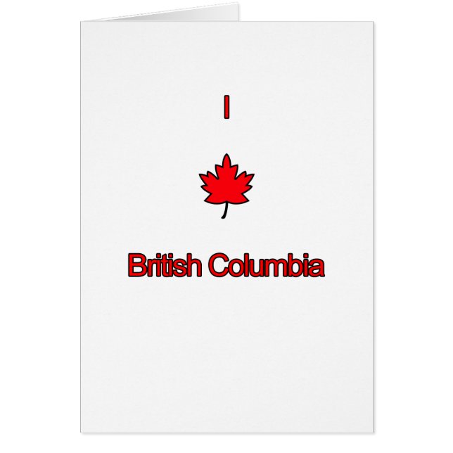 Ik hou van British Columbia (Voorkant)