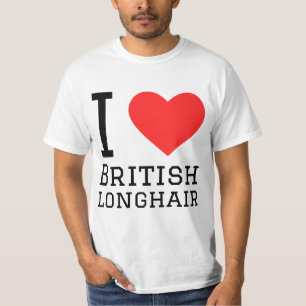 Ik hou van Brits langhaar T-shirt