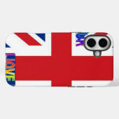 Ik hou van Britse kunst print Case-Mate iPhone Case (Achterkant (horizontaal))