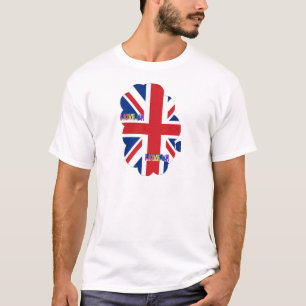 Ik hou van Britse kunst print T-shirt