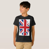 Ik hou van Britse kunst print T-shirt (Voorkant volledig)