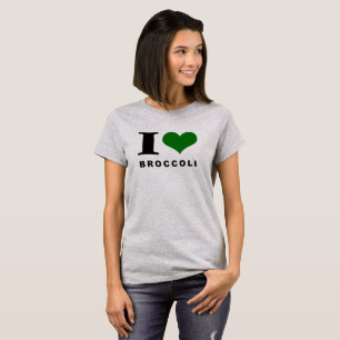 Ik hou van broccoli, broccoli liefhebber t-shirt