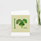 Ik hou van broccoli kaart (Voorkant)
