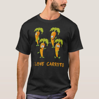 Ik hou van broccoli met Giraffe Funny Broccoli t s T-shirt