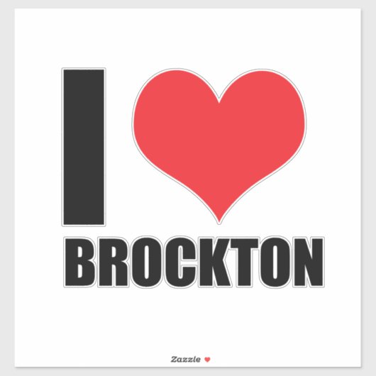 Ik hou van Brockton Sticker (Vel)