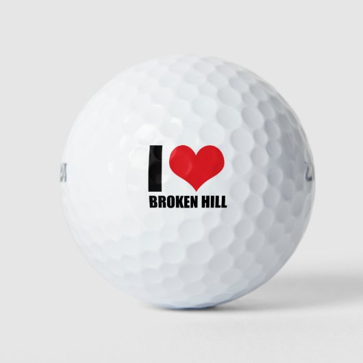 Ik hou van Broken Hill Golfballen (Voorkant)