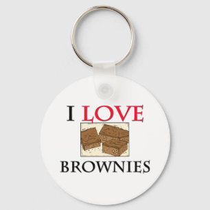 Ik hou van brownies sleutelhanger