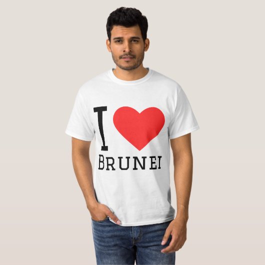 Ik hou van Brunei T-shirt (Voorkant volledig)