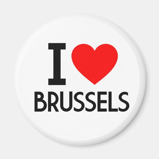 Ik hou van Brussel Magneet (Voorkant)