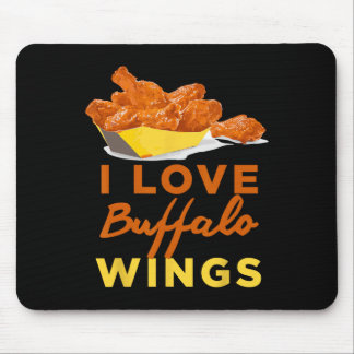 Ik hou van Buffalo Kippenvleugels Bbq Roast Grille Muismat