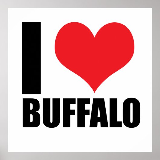 Ik hou van Buffalo Poster (Voorkant)