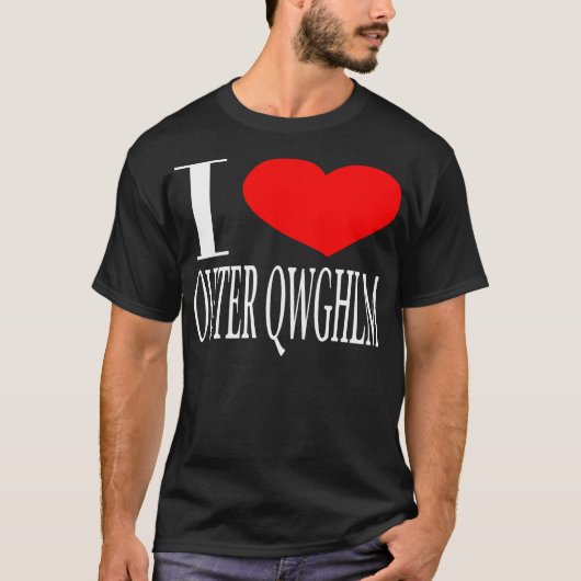 Ik hou van Buiten Qwghlm T-shirt (Voorkant)