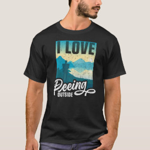 Ik hou van buiten trekken buiten kamperen 5 t-shirt