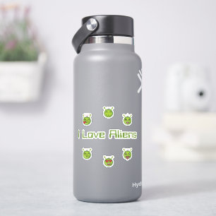 Ik hou van buitenaardse wezens sticker