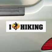 Ik hou van Bumpersticker (Op auto)