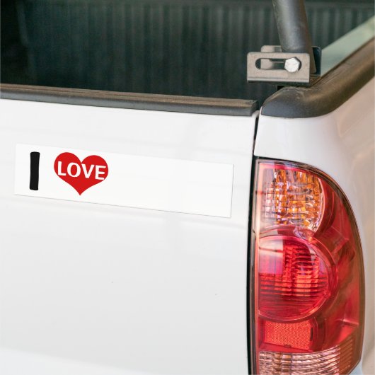 Ik hou van...... bumpersticker (Op Truck)