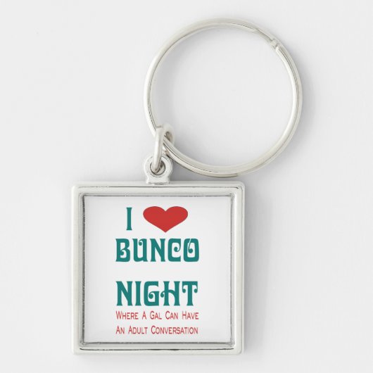 ik hou van bunco nacht sleutelhanger (Voorkant)