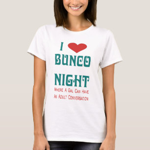 ik hou van bunco nacht t-shirt