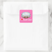 Ik hou van Bundt Cake Sticker (Tas)