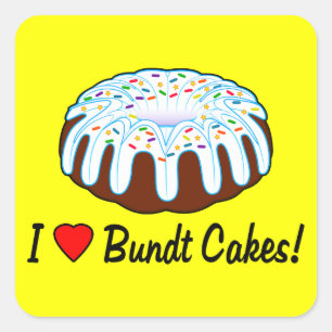 Ik hou van Bundt Cake Sticker