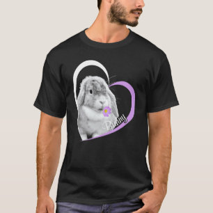 Ik hou van Bunny Bunny Rabbit Bunny Flower in Mou T-shirt