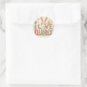 Ik hou van Bunny Ronde Sticker (Tas)