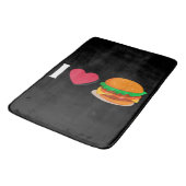 Ik hou van Burger Cheeseburger Ongezond Eten Badmat (Gekanteld)