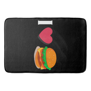 Ik hou van Burger Cheeseburger Ongezond Eten  Badmat