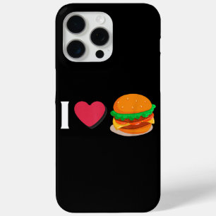 Ik hou van Burger Cheeseburger Ongezond Eten iPhone 15 Pro Max Hoesje