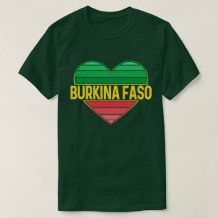 Ik hou van Burkina Faso, hart van Burkinabè T-shirt